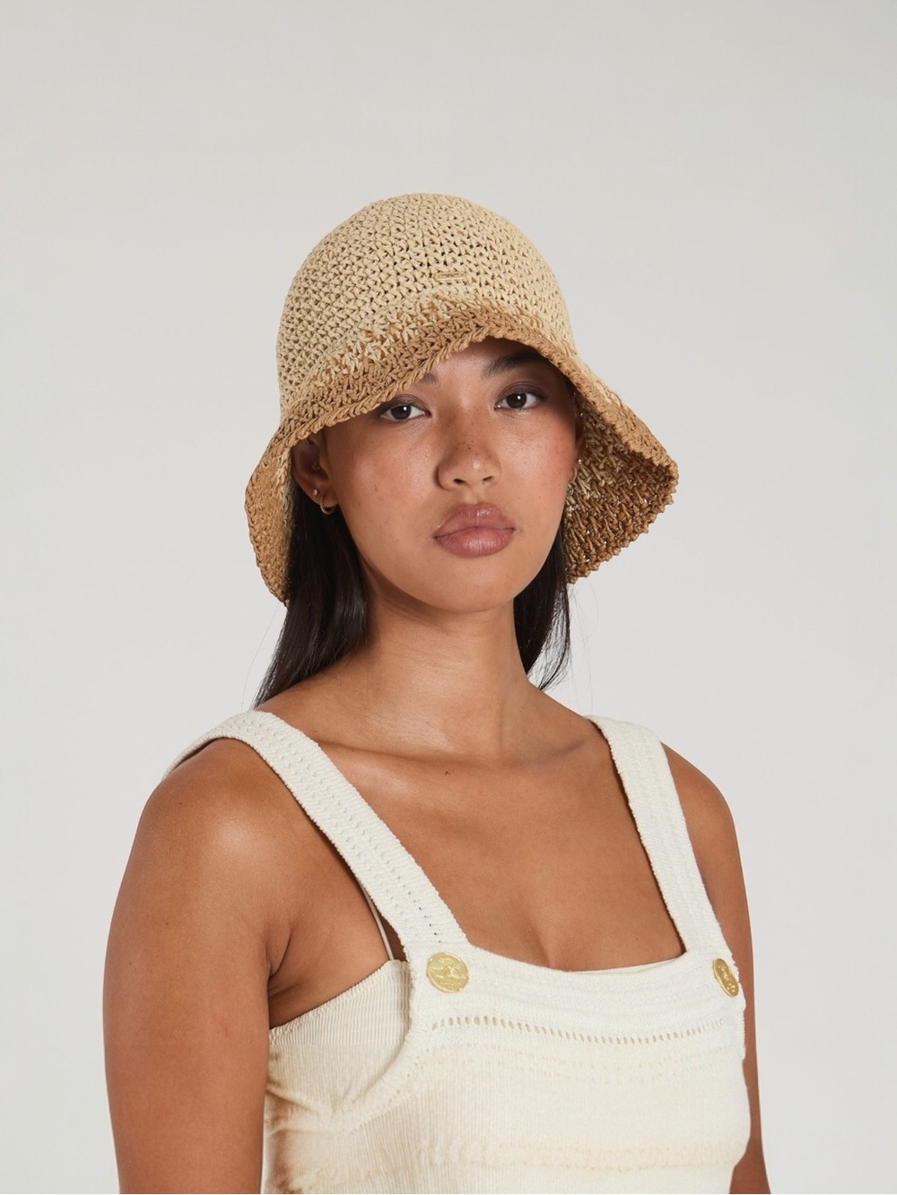 Eugenia Kim BAILEY Paper Crochet Bucket Hat - Ivory/Natural BRAND NEW $165 MSRP - Picture 5 of 11